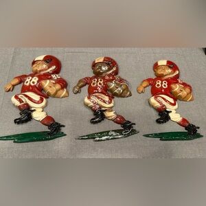 VTG 1976 Homco #88 Metal Football Player Wall Decor.